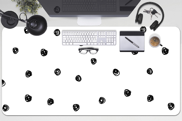 Sous main de bureau Points noirs
