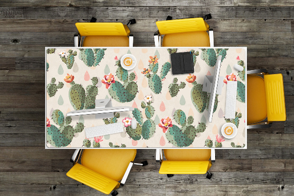 Sous main de bureau Cactus