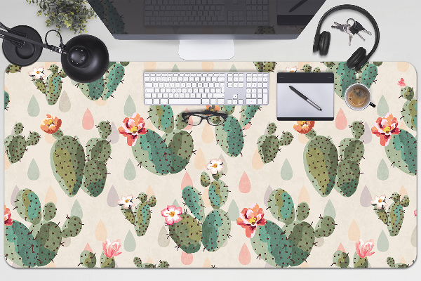 Sous main de bureau Cactus