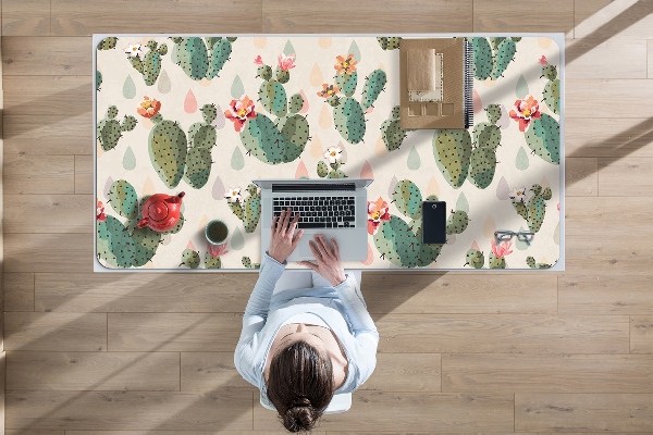 Sous main de bureau Cactus