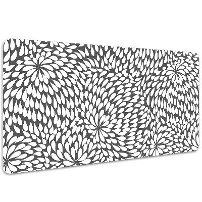 Tapis de bureau Fleur noir