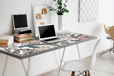 Sous main de bureau Fleurs roses