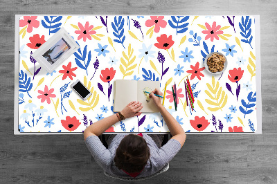 Tapis de bureau Fleurs colorées