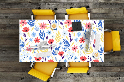 Tapis de bureau Fleurs colorées