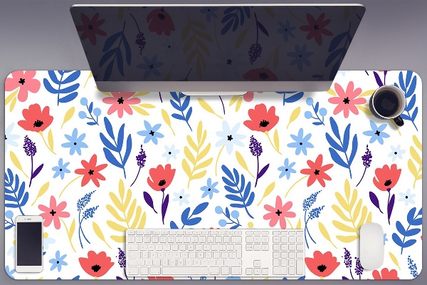 Tapis de bureau Fleurs colorées