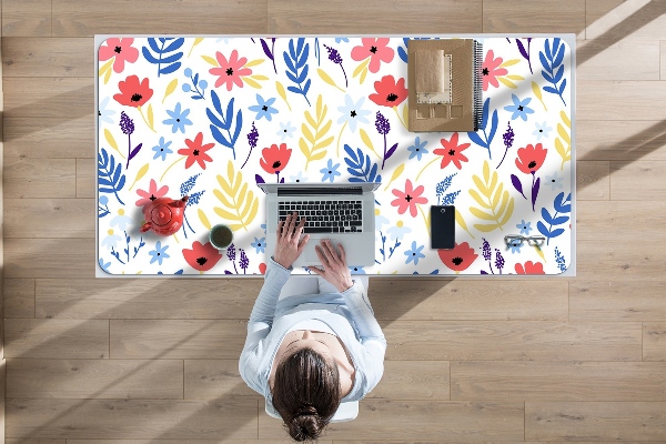 Tapis de bureau Fleurs colorées
