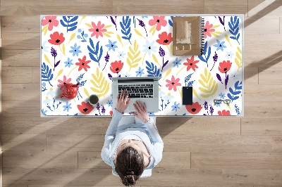 Tapis de bureau Fleurs colorées