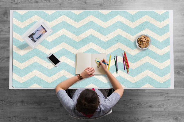 Sous main de bureau Zigzag