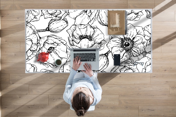 Sous-main bureau Motif floral