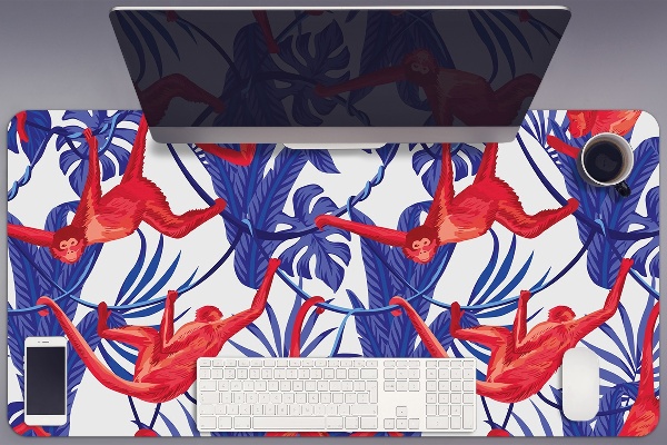 Sous-main bureau Abstraction de singe