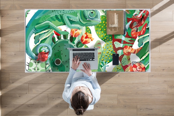 Sous main de bureau Caméléons