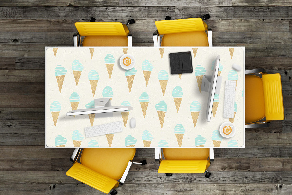 Sous main de bureau Crème glacée