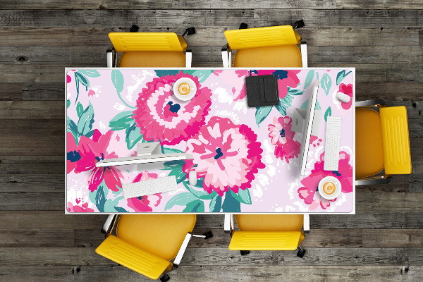Sous main de bureau Fleurs
