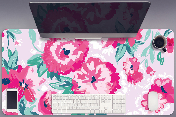 Sous main de bureau Fleurs