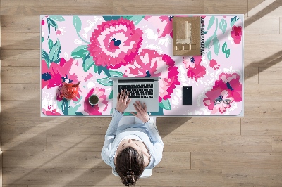 Sous main de bureau Fleurs