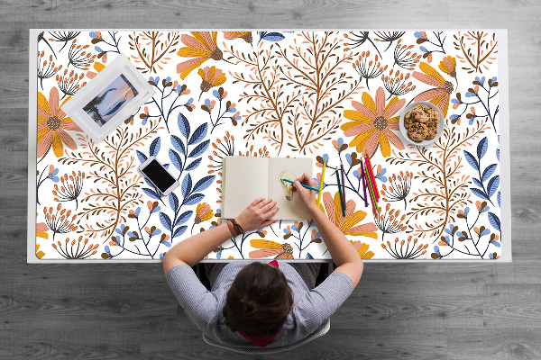 Tapis de bureau Fleurs peintes