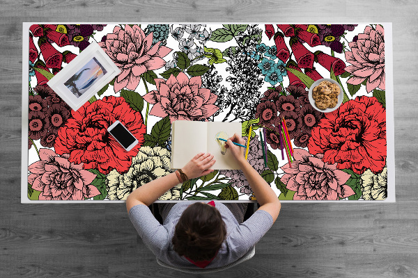 Tapis de bureau Fleurs d'automne