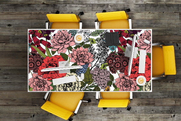 Tapis de bureau Fleurs d'automne