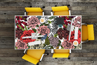 Tapis de bureau Fleurs d'automne