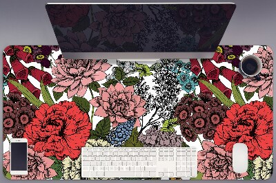 Tapis de bureau Fleurs d'automne