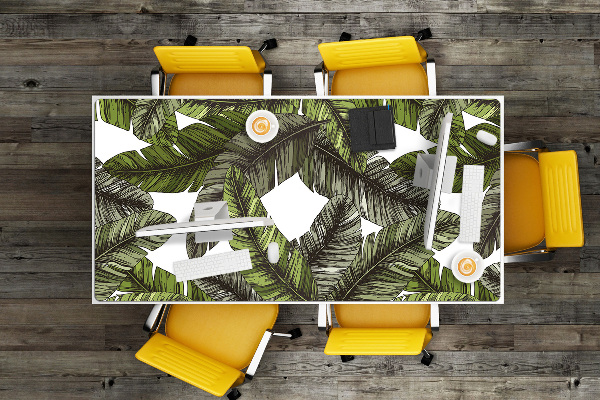 Sous-main bureau Feuilles de la jungle