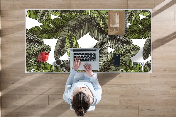 Sous-main bureau Feuilles de la jungle