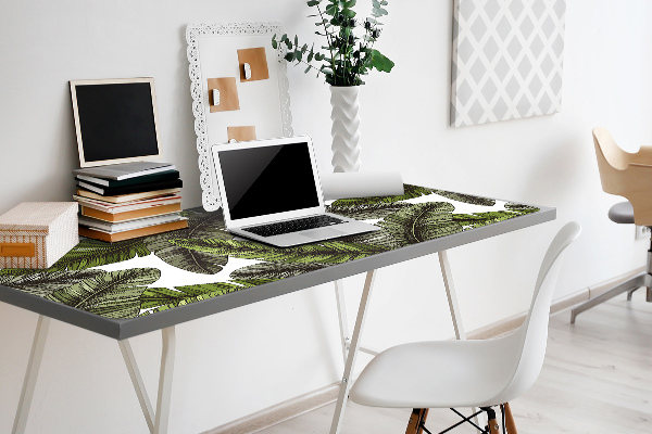 Sous-main bureau Feuilles de la jungle