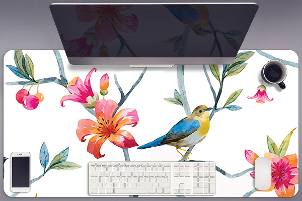Sous main de bureau Fleurs