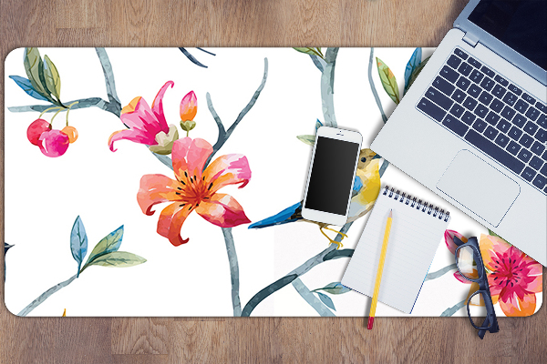 Sous main de bureau Fleurs