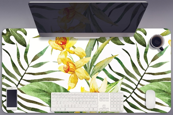 Tapis de bureau Feuille exotique