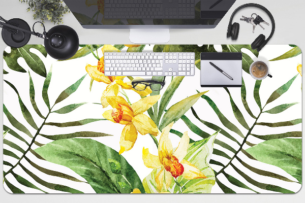 Tapis de bureau Feuille exotique