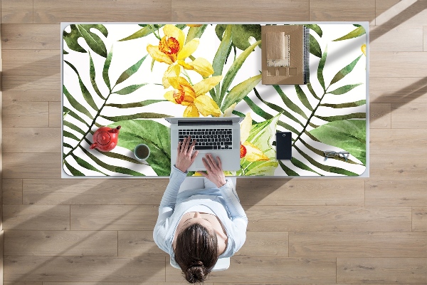 Tapis de bureau Feuille exotique