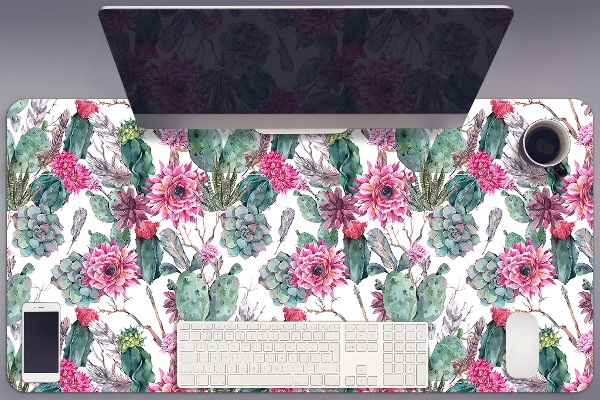 Sous main de bureau Succulents