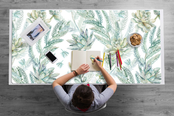 Sous-main bureau Roches peintes