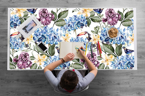Tapis de bureau Fleurs rétro