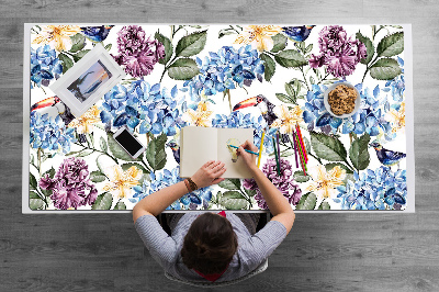 Tapis de bureau Fleurs rétro