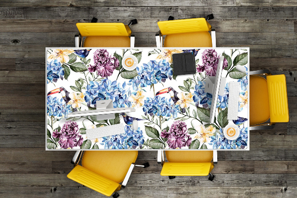 Tapis de bureau Fleurs rétro