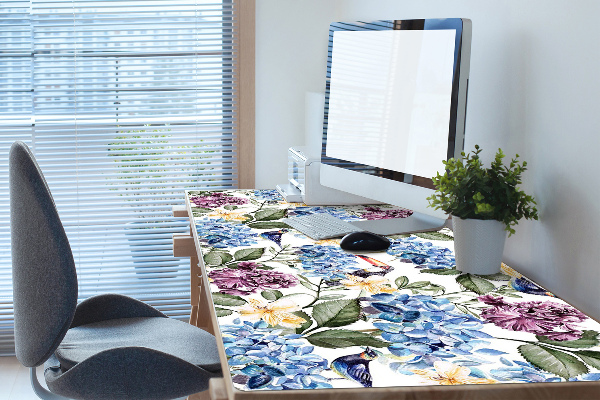 Tapis de bureau Fleurs rétro
