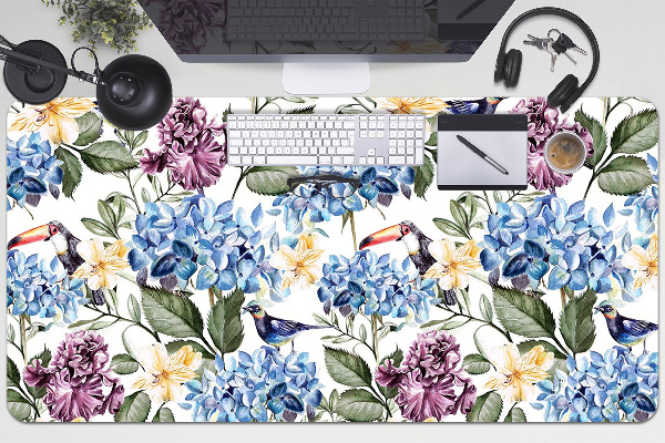 Tapis de bureau Fleurs rétro