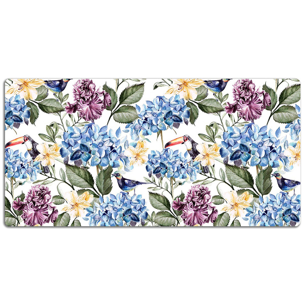 Tapis de bureau Fleurs rétro