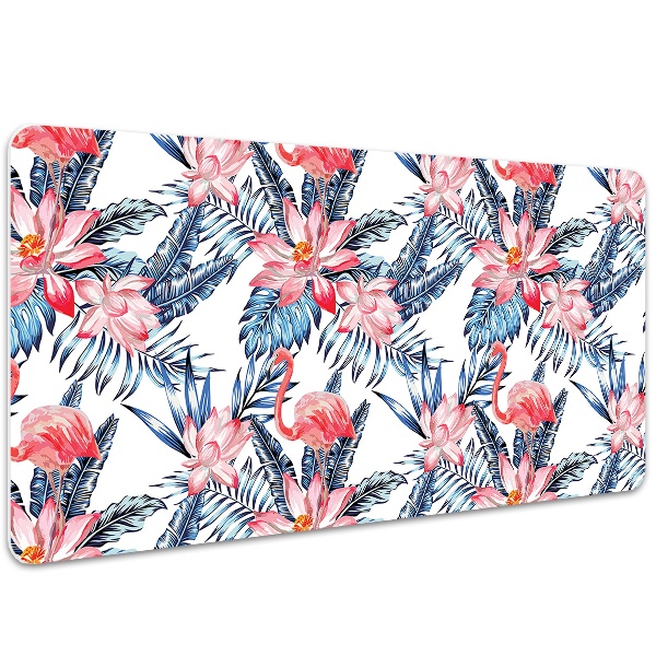 Sous-main bureau Flamingo peint