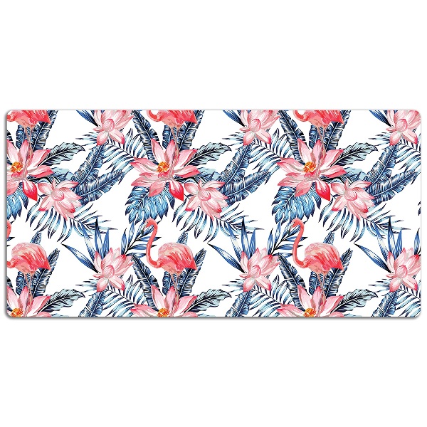 Sous-main bureau Flamingo peint