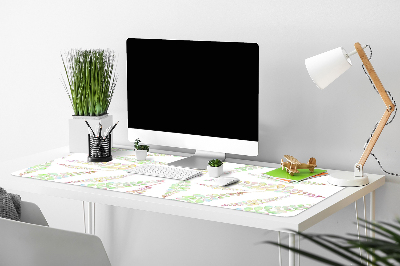 Tapis de bureau Feuilles d'aquarelle