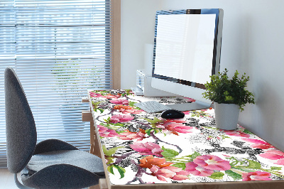 Tapis de bureau Fleurs aquarelles