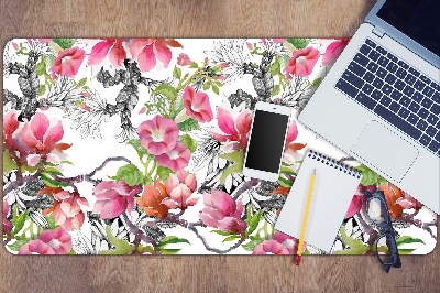 Tapis de bureau Fleurs aquarelles