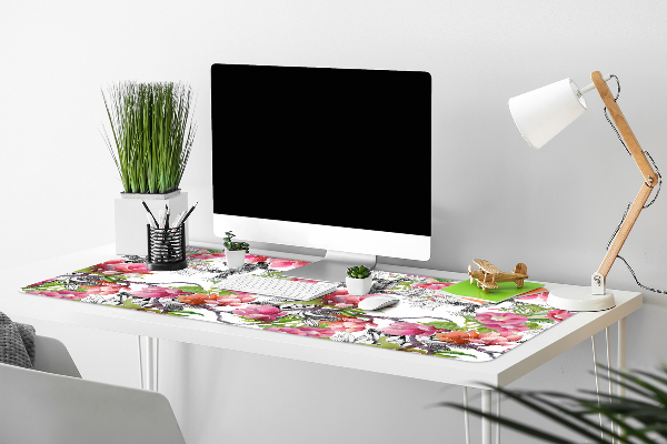 Tapis de bureau Fleurs aquarelles