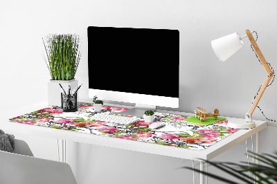 Tapis de bureau Fleurs aquarelles