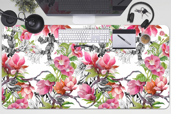 Tapis de bureau Fleurs aquarelles