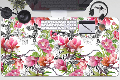 Tapis de bureau Fleurs aquarelles