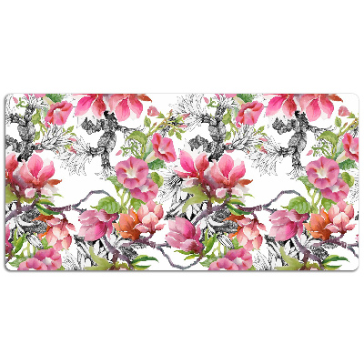 Tapis de bureau Fleurs aquarelles